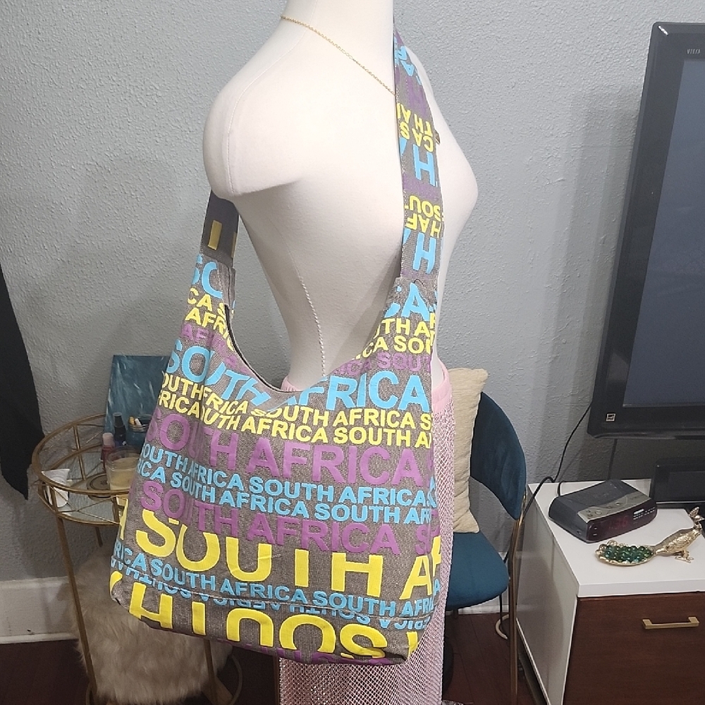 Colorful Graphic South Africa Hobo Bag